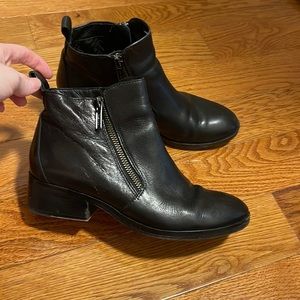 Cole haan leather ankle booties